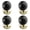 Black Marble, variant on 4 Pack Marble Cabinet Knobs Modern Furniture Decorative Round Ball Pull, Marble Grain Single Hole Knob for Kitchen Bathroom Hardware Handles Solid Dresser Drawer Handle