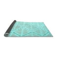 thumbnail image 2 of Ahgly Company Indoor Square Abstract Light Blue Contemporary Area Rugs, 6' Square, 2 of 4