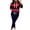 Navy, variant on Hueook Sweatshirt and Sweatpants for Women Long Sleeve Women's Sports Tracksuits with Pokets Fall Winter Suit on Clearance