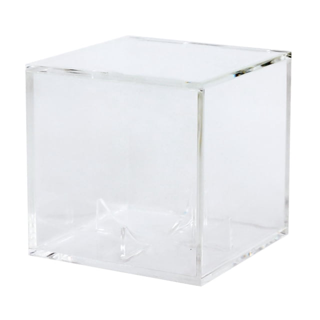 Caja de béisbol de acrílico transparente Sunnimix soporte de exhibición 8 cm
