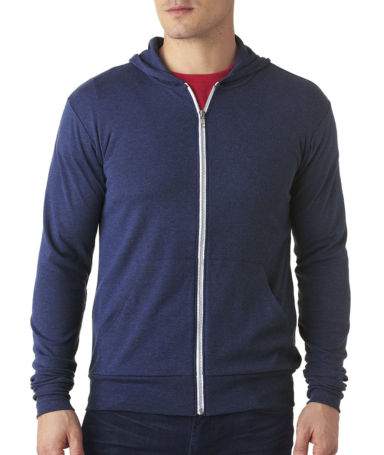 canvas zip up hoodie