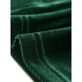 thumbnail image 5 of Agnes Orinda Women's Plus Size Top Wear-to-Work Lapel Long Sleeve Velvet Shirt 1X Green, 5 of 6