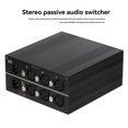 thumbnail image 3 of 3-Way Stereo XLR Passive Audio Signal Switcher Selection Switch Balanced  Out Audio  Audio Select Switcher, 3 of 6