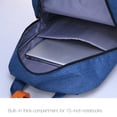 thumbnail image 4 of Fgnfyis Boys School Backpack Navy Blue Water Elementary Grades 3 6 Middle Double Shoulder Ages 5 15 Kids Backpack Black, 4 of 8