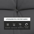 thumbnail image 4 of Indoor Outdoor Chair Cushions with Back, Pillows, Ties, WITHOUT SWING, Grey, 4 of 10