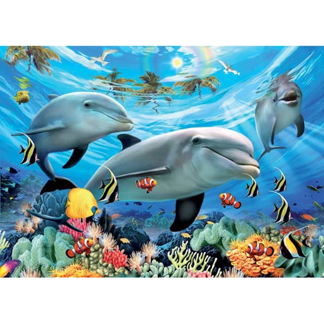 Taladro Diamante Pintura (DF3500) 5D DIY Animales completos Kit de mosaico de punto de cruz (01) 45x60cm FLhrweasw Nuevo