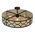 thumbnail image 5 of Meyda Tiffany 132744 Revival Deco Cilindro 4 Light 36" Wide Semi-Flush Drum Ceiling, 5 of 5