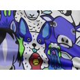 thumbnail image 5 of oneOone Rayon Medium Purple Fabric Horse Craft Projects Decor Fabric Printed By The Yard 56 Inch Wide, 5 of 5