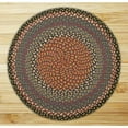 thumbnail image 3 of Earth Rugs Braided Burgundy/Blue Area Rug, 3 of 5