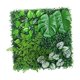thumbnail image 1 of Panel de cobertura artificial de 19 "x 19", telón de fondo verde, telón de fondo de hierba, panel de pared de cobertura verde para escenario, jardín, Estilo D, 1 of 8
