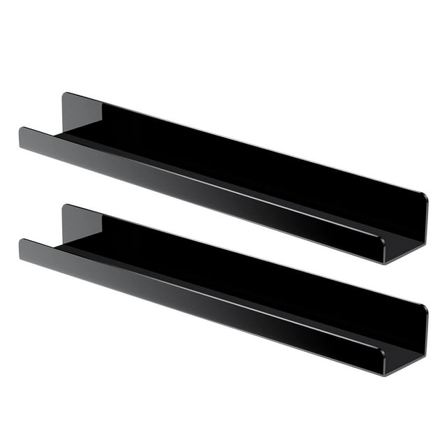 Hyknon Tools 2PCS Transparent Magnetic Acrylic Bookshelf Wall Hanging Bookshelf Without Punching, Children's Storage Rack, Book Manual Exhibition Tools