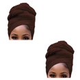 thumbnail image 2 of Turbante hijab Minnieouse interior con nudo para mujer Café 2Conjunto, 2 of 6