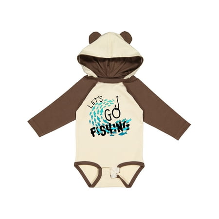 

Inktastic Let s Go Fishing Gift Baby Boy or Baby Girl Long Sleeve Bodysuit