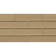 thumbnail image 1 of Bedrosians Manhattan Gloss Glass Mosaic 2" x 8" Rectangles, 8" x 16" Sheet, Heiress (10-Pack, 9.14 SF), 1 of 1