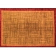 thumbnail image 1 of Ahgly Company Indoor Rectangle Abstract Orange Modern Area Rugs, 5' x 8', 1 of 4