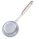 thumbnail image 3 of Bewildely Colador, colador, fideos, espátula para cocinar, Pasta, aceite, cuchara, colador, herramienta de cocina, mango de madera, acero inoxidable, Cocina y Comedor 18 # Bewildely HA000750-03, 3 of 6