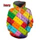 thumbnail image 2 of Sudadera con capucha de moda para hombre, con estampado 3D de bloques de rompecabezas, tendencia de otoño e invierno, sudadera de manga larga de gran tamaño para exteriores, 2 of 4