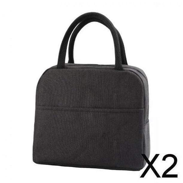 Bolsas Térmicas Soledad para almuerzo y picnic 2 piezas negro