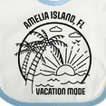 thumbnail image 4 of Inktastic Summer Vacation Mode Amelia Island Florida Boys or Girls Baby Bib, 4 of 4