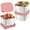 Pink, variant on Uklsqma 3-Pack 6oz Stainless Steel Snack Containers with Silicone Lids | Leakproof & Easy Open | Small Metal Food Storage for Kids Lunch, Office, Travel, School
