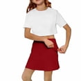 thumbnail image 6 of JAJAHO Girls Tennis Skirts With Inner Shorts High Waisted Athletic Skort For Golf Running Workout 4-12Y Stylish Skirt, 6 of 6