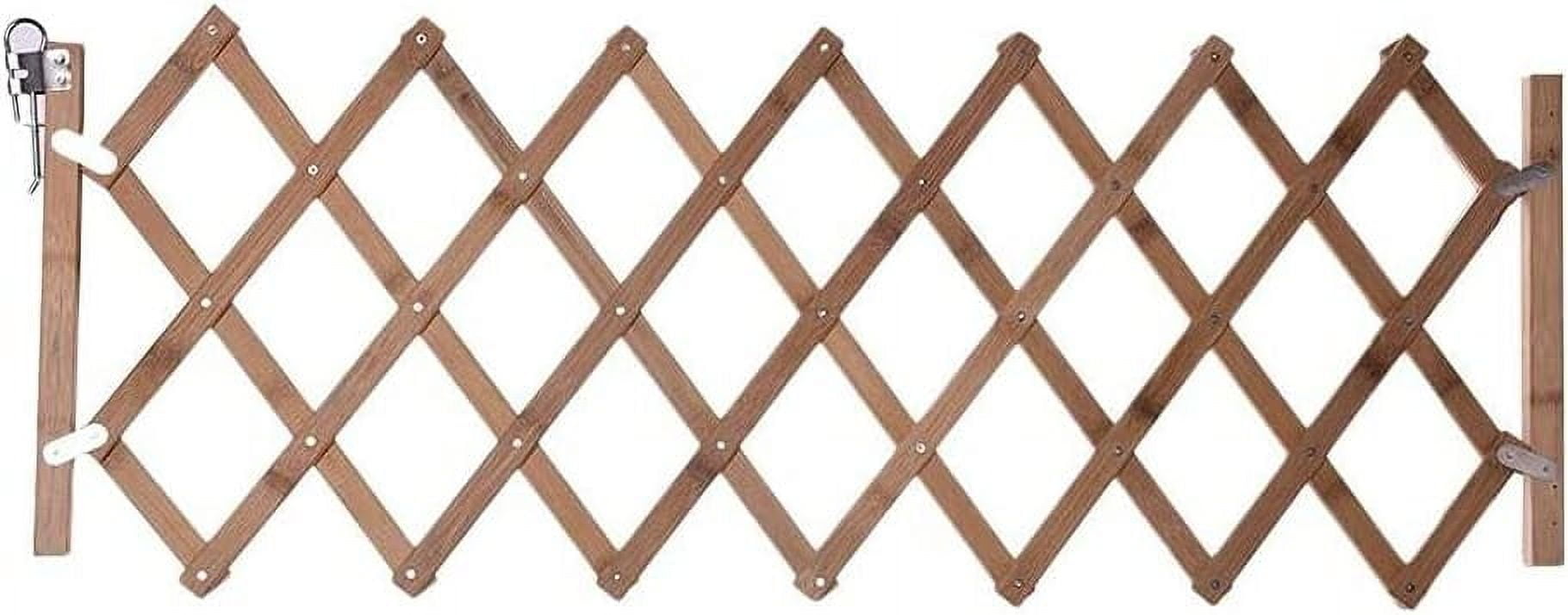 Retractable Wooden Pet Gate for Doorway Stairs