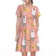 thumbnail image 1 of Balery Rabbit So Cute Vestidos sueltos de manga corta para mujer, vestidos de verano 2025, vestidos casuales de corte A con vuelo., 1 of 6