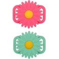 thumbnail image 1 of (2 piezas, rosa, verde menta) Funda decorativa de silicona Airtag para collar de perro, funda protectora suave para collar Airtag., 1 of 5