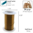 thumbnail image 5 of The Beadsmith Wire Elements 26-Gauge Lacquered Tarnish-Resistant Copper Wire for Jewelry Making, 34 Yard, 31.09 Meter Spool (Vintage Bronze Color), 5 of 8