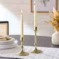 thumbnail image 6 of Better Homes & Gardens Gold Cast Iron Metal Taper Candle Holder, 2-Pack, 6 of 12