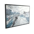thumbnail image 6 of 30" x 59" Abstract Framed Wall Art with Silver Foil Accents and Black Frame, by DecMode, 6 of 9