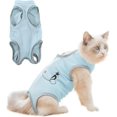thumbnail image 1 of Traje de recuperación para gatos, ropa de destete para rehabilitación quirúrgica de mascotas, bata quirúrgica antilamido para esterilización de mascotas, ropa fisiológica (m), 1 of 4