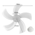 thumbnail image 3 of Bgsha 18 Inch Household Plastic Fan Blade Five Leaves with Nut Cover for Pedestal, 3 of 9