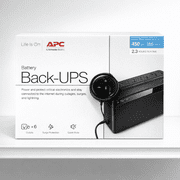 APC UPS 450VA Battery Backup Surge Protector, BN450M Backup Battery Power Supply, 6 Outlets