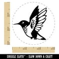 thumbnail image 2 of Hummingbird in Flight Self-Inking Rubber Stamp Ink Stamper - Purple Ink - Small 3/4 Inch, 2 of 7