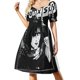 thumbnail image 2 of Vestido de noche Dutch Midnight Garden I de manga corta para mujer, 2 of 7
