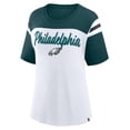 thumbnail image 2 of Women's Fanatics White/Green Philadelphia Eagles Cheer Chant Fashion Crop Top, 2 of 3