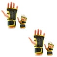 thumbnail image 1 of maskred 2pack/lot Stay Comfortable And Secure With Durable Weight Lifting Gloves Yellow L 2Set, 1 of 6
