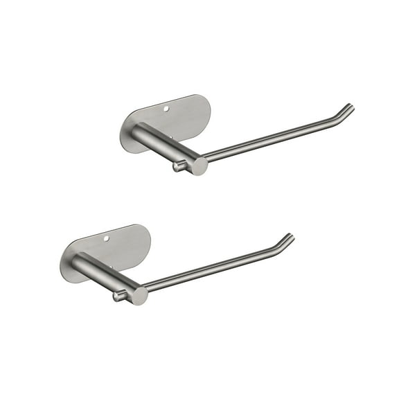 2 Pack Paper Towel Holder - Self-Adhesive or Drilling, stainless steel wall-mounted paper towel holder for kitchen, bathroom
