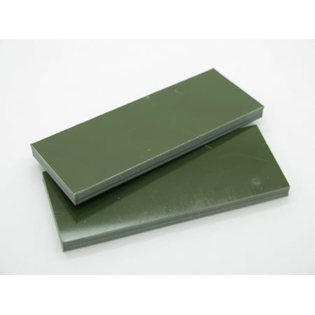 2 pcs G10 1/4 OLIVE OD GREEN SCALE SLAB KNIFE MAKING HANDLE MATERIAL (Best Material For Knife Handle)