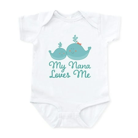 

CafePress - My Nana Loves Me Infant Bodysuit - Baby Light Bodysuit Size Newborn - 24 Months