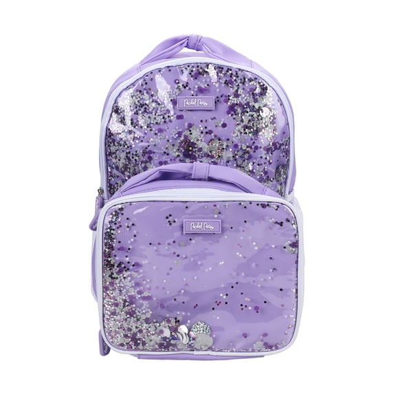 Packed Party Girls Confetti Backpack & Lunch Box Set, Purple