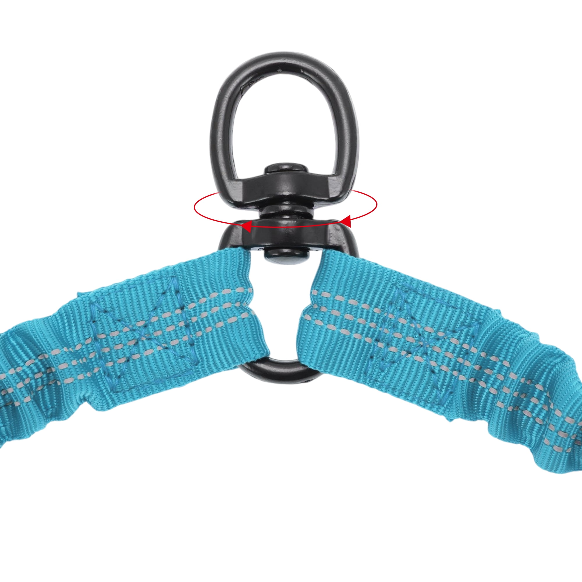 Unique Bargains Pet Double Dog Leash Reflective Dual Leash Light Blue