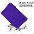 thumbnail image 3 of Case for Kindle Paperwhite 12th Gen 2024 7 inch, Multi-Angle Viewing Folio Stand Smart Shell Embossed Pattern PU Leather Cover with Auto Sleep/Wake with Pencil Holder Card Slot Smart Case, Purple, 3 of 11