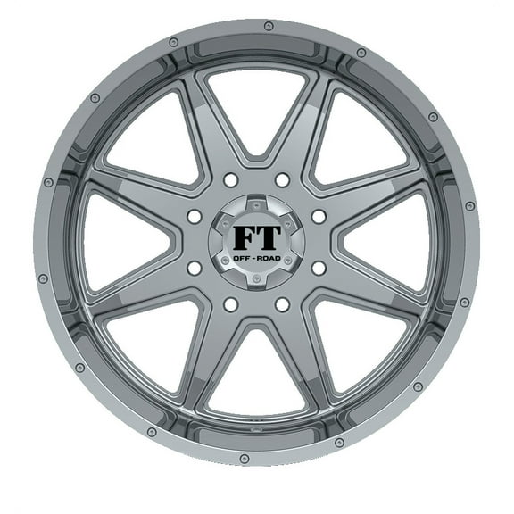 20X10 8-170 Off Road FT-2 Chrome Wheel -24/131