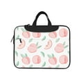 thumbnail image 2 of YFYANG 13 inch Universal Laptop Bag Oxford Cloth Laptop Sleeve, Multi-functional Pink Watercolor Peach Doodle Notebook Computer Messenger Bag Handbag, 2 of 8