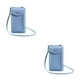 thumbnail image 2 of Guardurnaity Cartera de mujer de Color sólido de gran capacidad tarjetero bolsillo para monedas compartimento para efectivo bolso de teléfono Azul 2piezas, 2 of 6