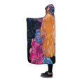 thumbnail image 2 of HATIART Couverture à Capuche Fleurs Toucan Couverture Portable 56x80 Pouces Jeté à Capuche Confortable, 2 of 3