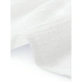 thumbnail image 6 of DARING DIVA Women's Smocked Waist Tiered Casual Beach Flowy Skort XX-Large White, 6 of 6