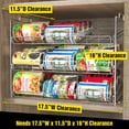 thumbnail image 3 of Stackable Can Rack Organizer, Chrome Finish, Holds Up to 36 Cans, Spacious & Adjustable Kitchen Pantry Storage, 3 of 6